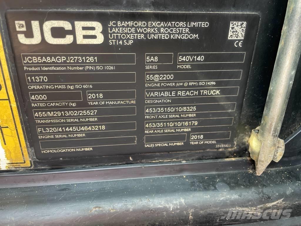 JCB 540-140 Manipuladores telescópicos