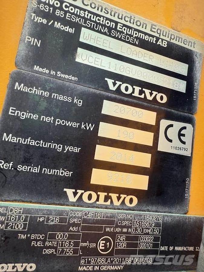 Volvo L110G Pás carregadoras de rodas