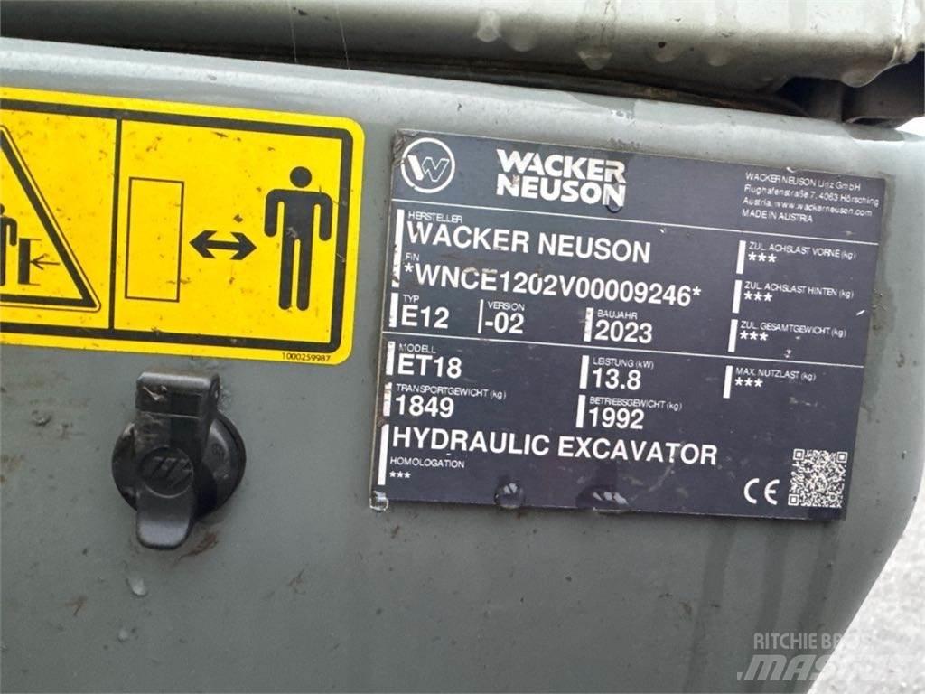 Wacker Neuson ET18 Escavadoras de rastos