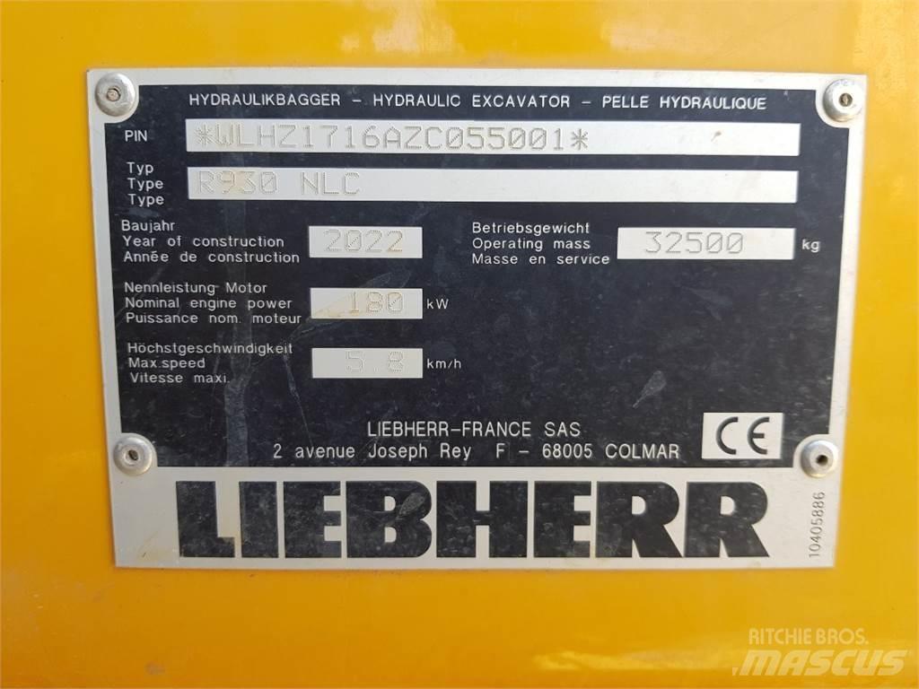 Liebherr R930 Escavadoras de rastos