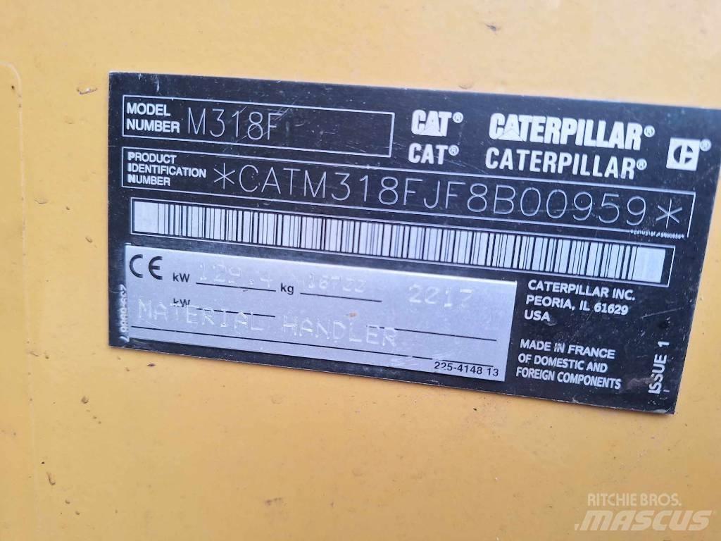 CAT M 318 F Escavadoras de rodas