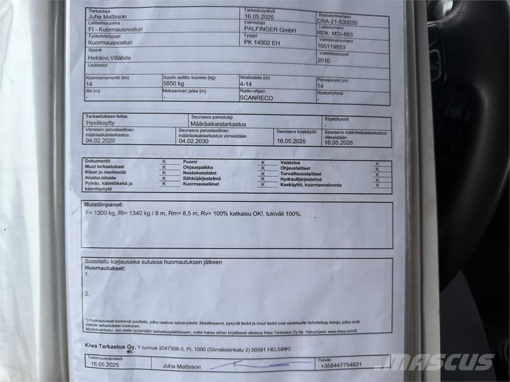 Volvo FH13 6X2 Camiões grua