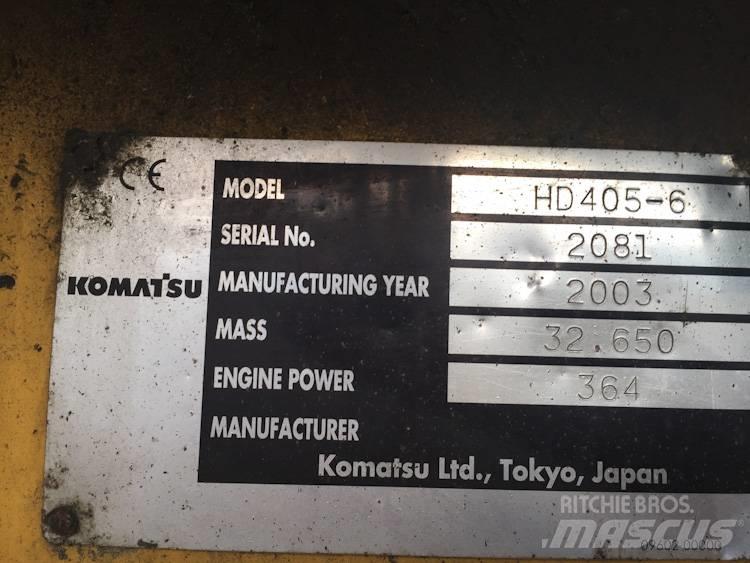 Komatsu HD405-6 Camiőes dumper basculantes rígidos