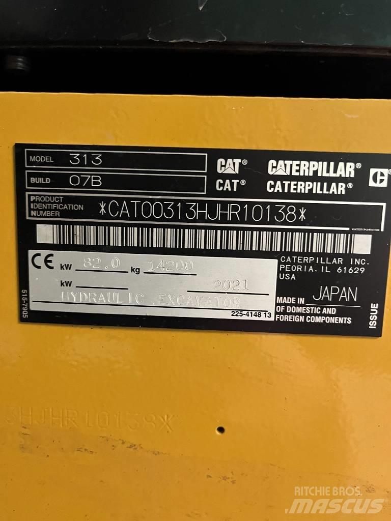 CAT 313 Next Gen Escavadoras de rastos