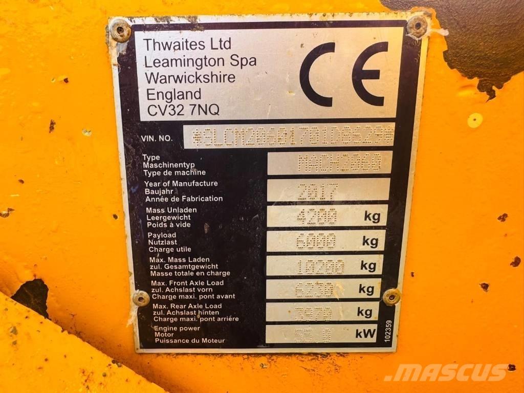 Thwaites 6T Dumpers de obras