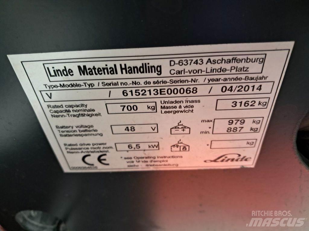 Linde V Preparadoras de encomendas de baixa elevação