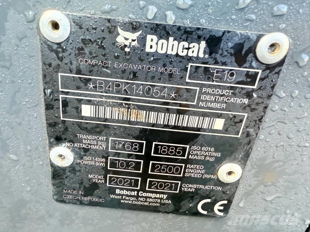 Bobcat E 19 Mini Escavadoras <7t