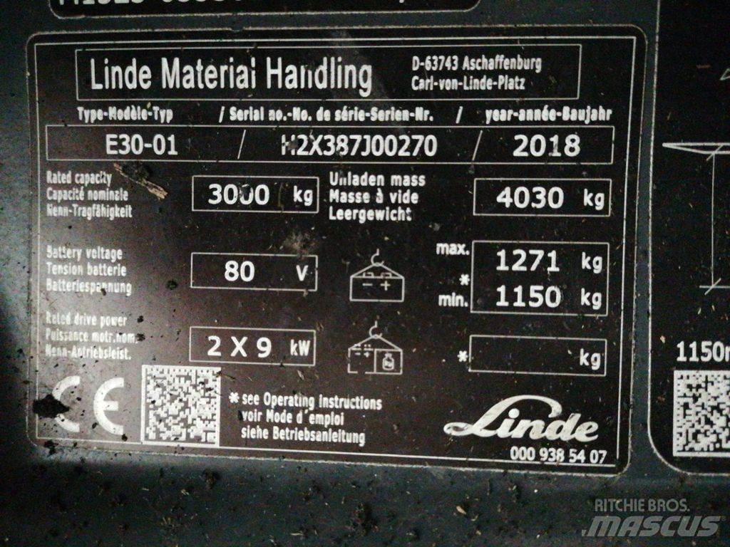 Linde E30-01 Empilhadores eléctricos