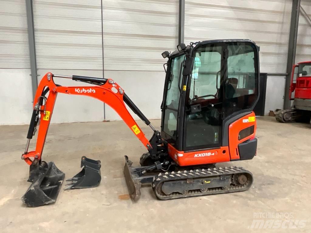 Kubota KX 018-4 Mini Escavadoras <7t