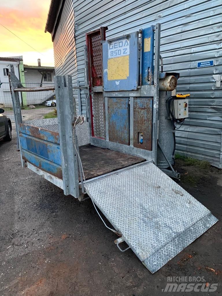 Geda 850Z Plataformas mastro vertical propulsão manual