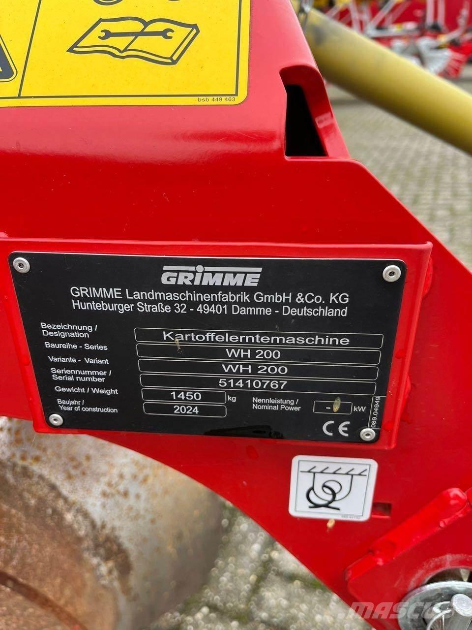 Grimme WH 200 Equipamentos Colheita e apanha de Batatas