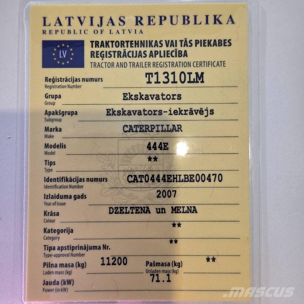 CAT 444 E Retroescavadoras