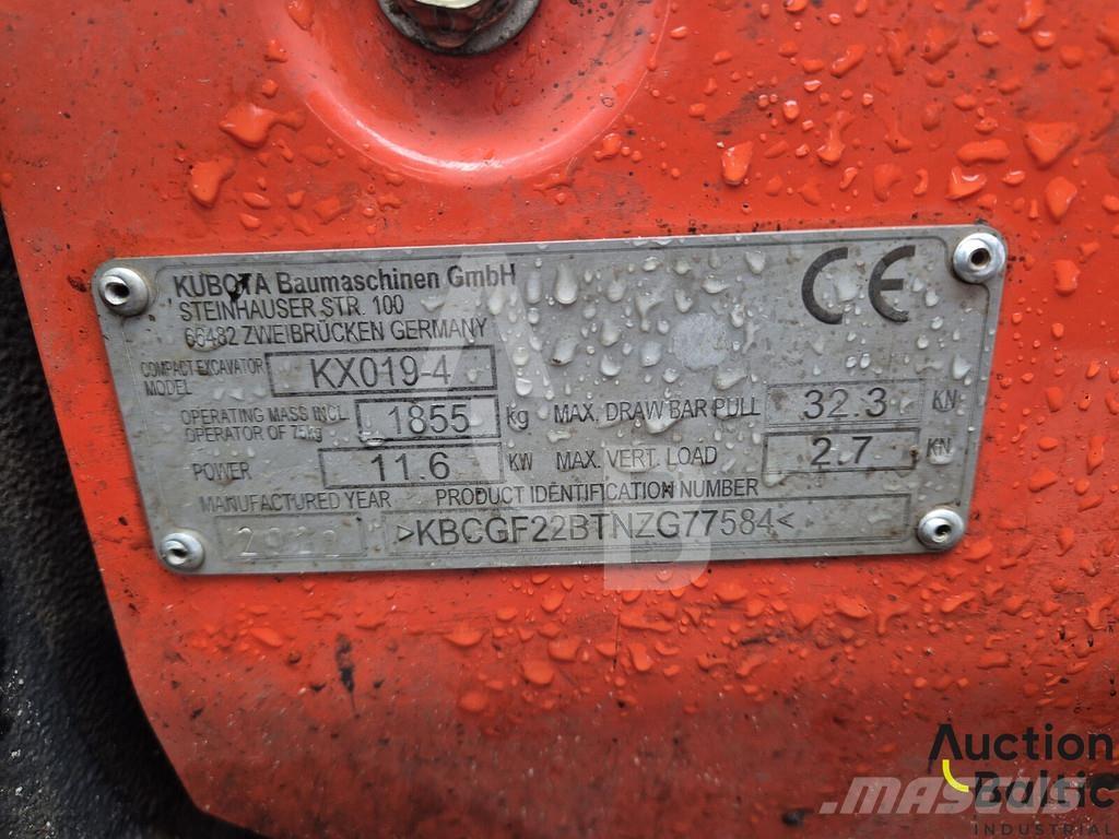 Kubota KX 019-4 Mini Escavadoras <7t