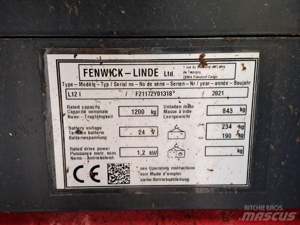 Linde L12I Empilhador para operador externo