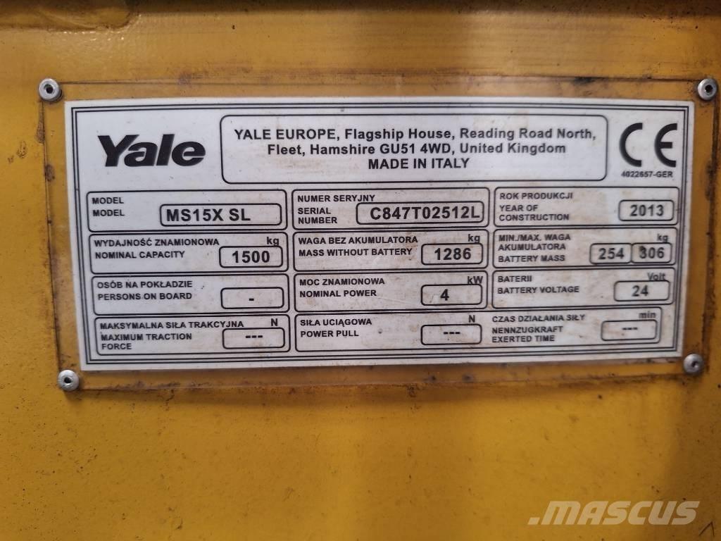Yale MS 15x IL Empilhadores - Outros