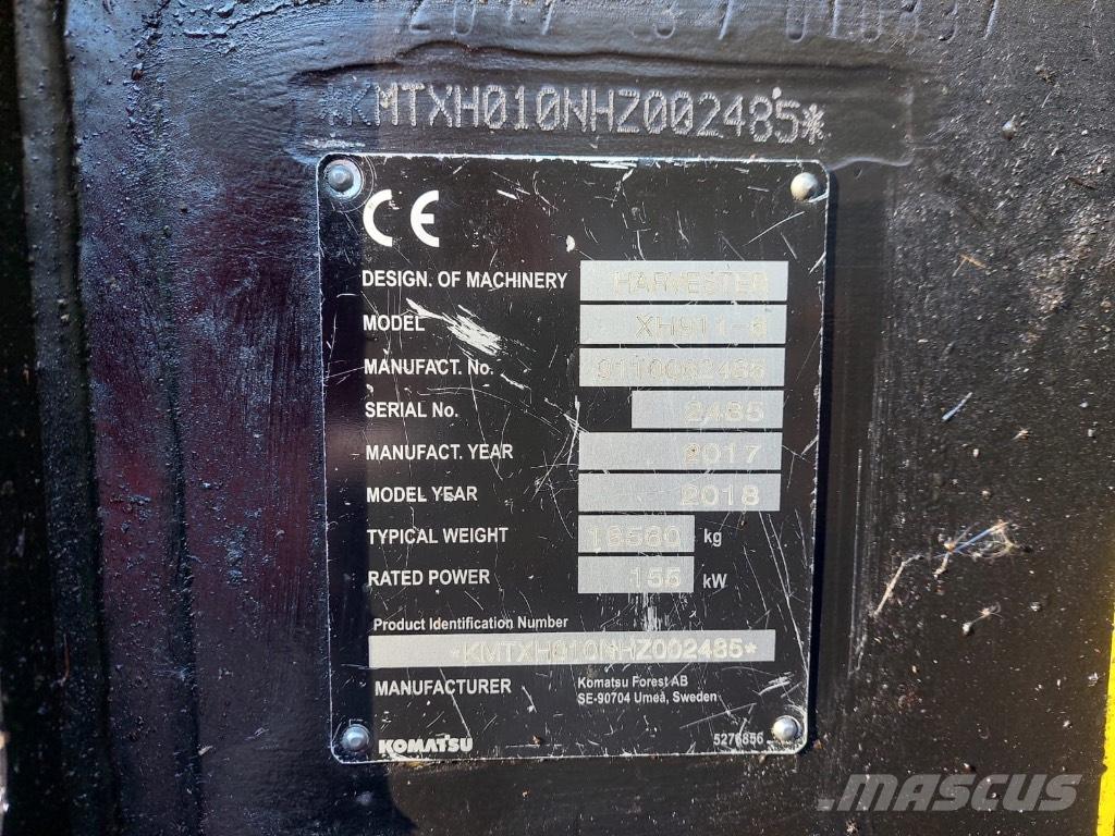 Komatsu 911 Processadores florestais