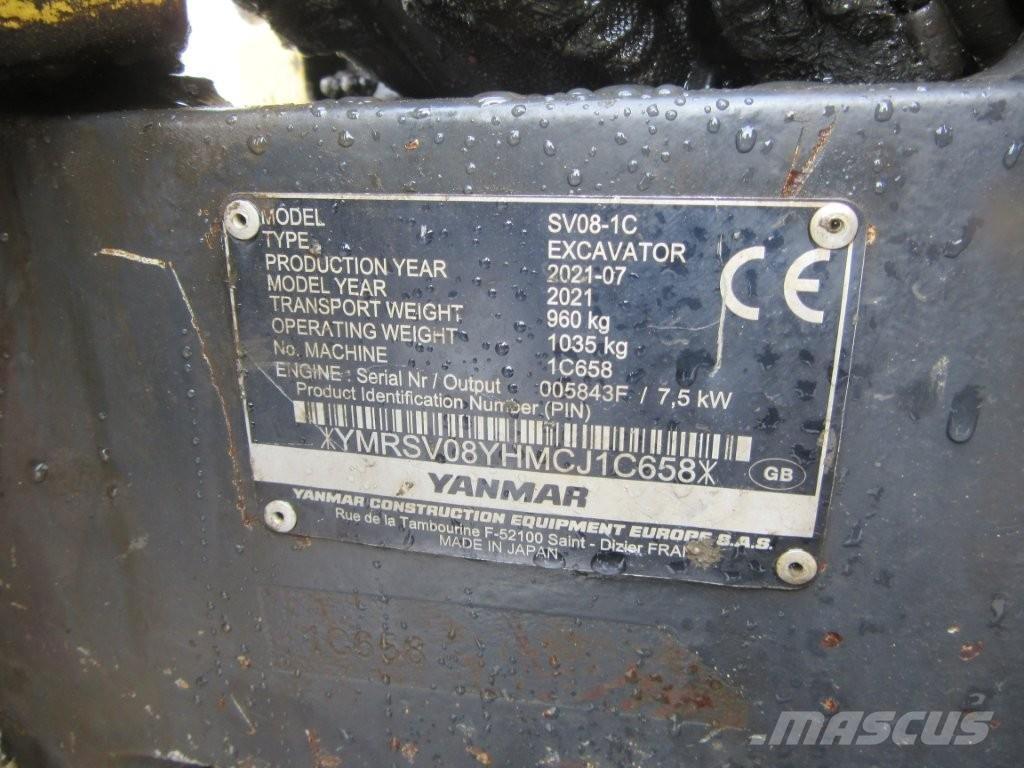 Yanmar SV08 Escavadoras de rastos