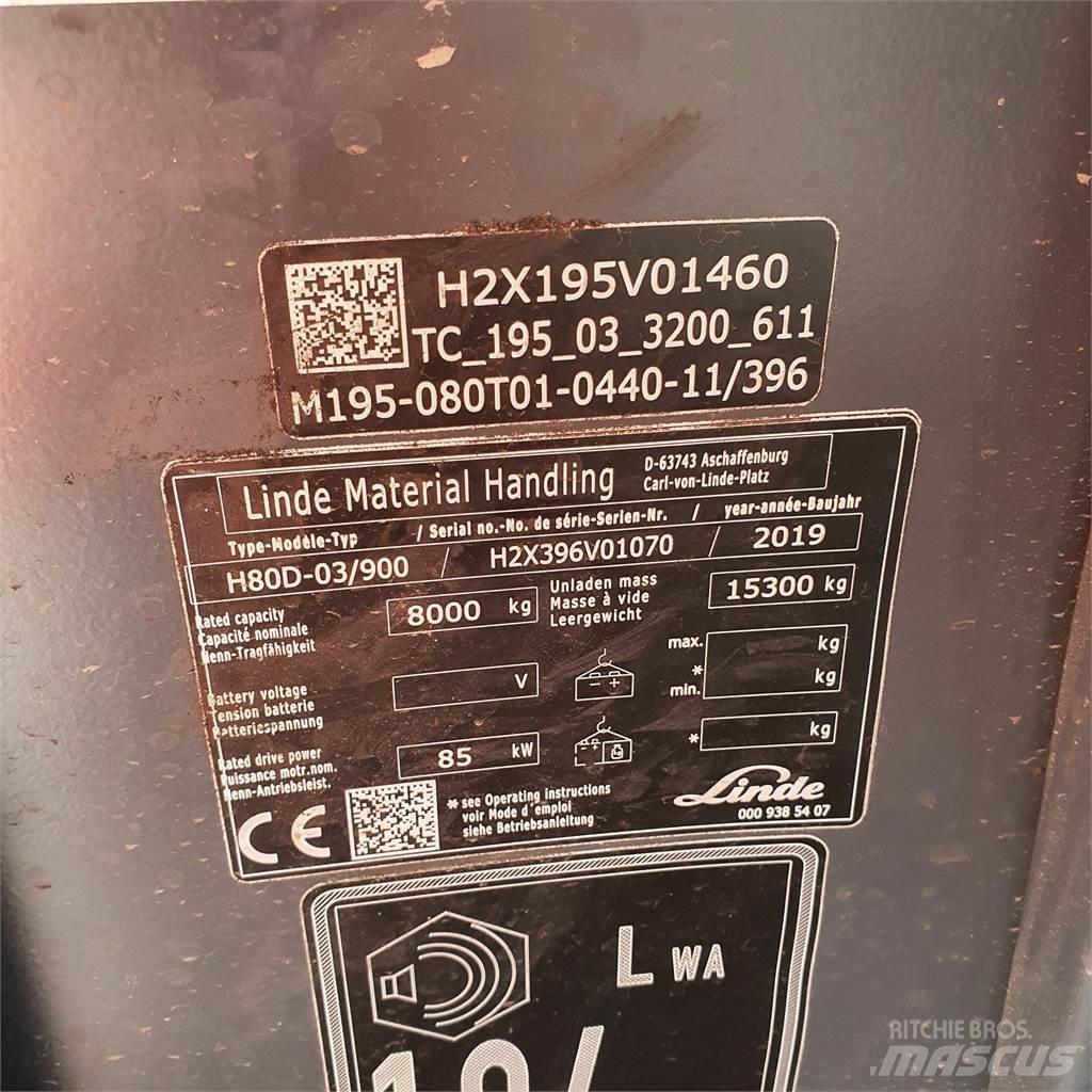 Linde H80D/900 Empilhadores Diesel
