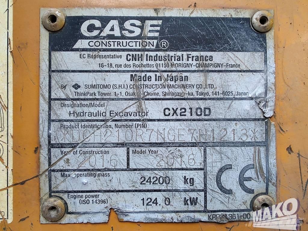 CASE CX 210 D Escavadoras de rastos