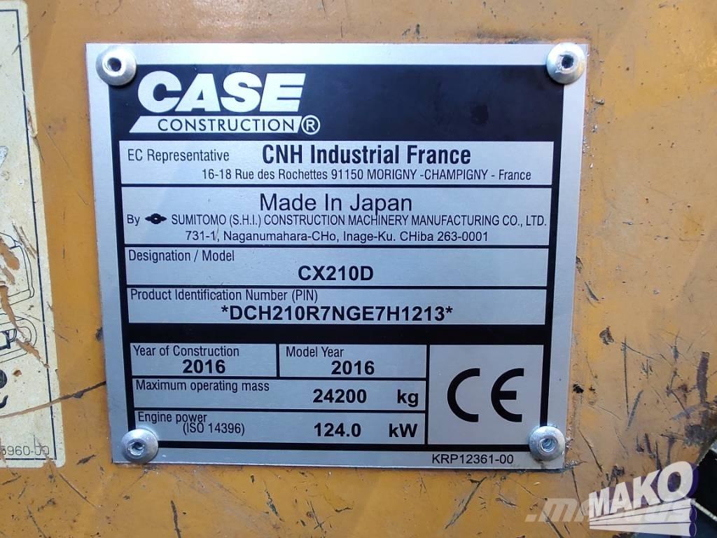 CASE CX 210 D Escavadoras de rastos