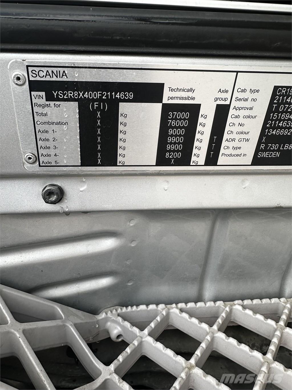 Scania R 730 Camiões de caixa fechada