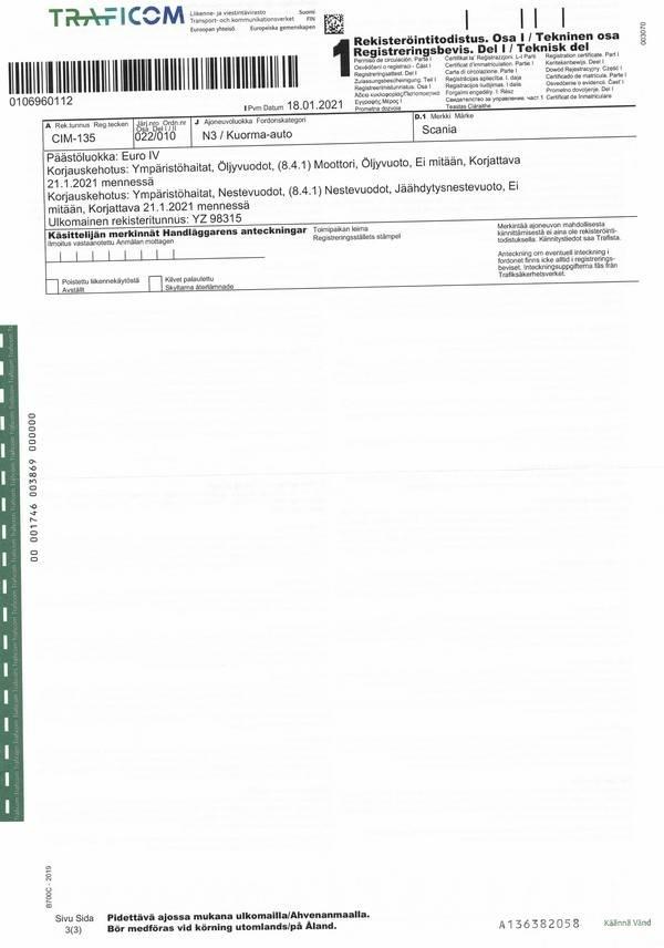 Scania R 620 Tractores (camiões)