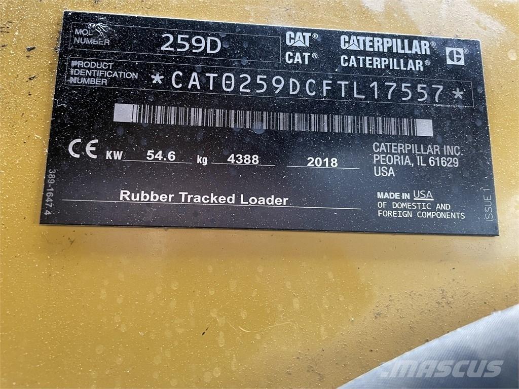 CAT 259D HF Carregadoras de direcção deslizante