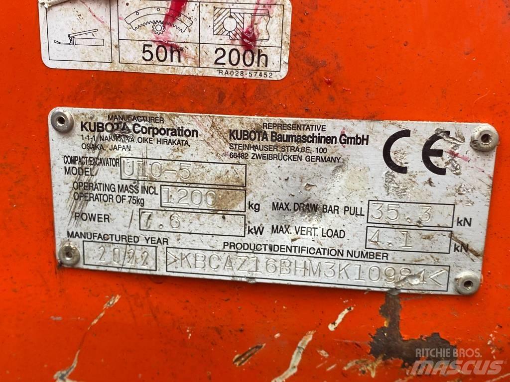 Kubota u10-5 Mini Escavadoras <7t