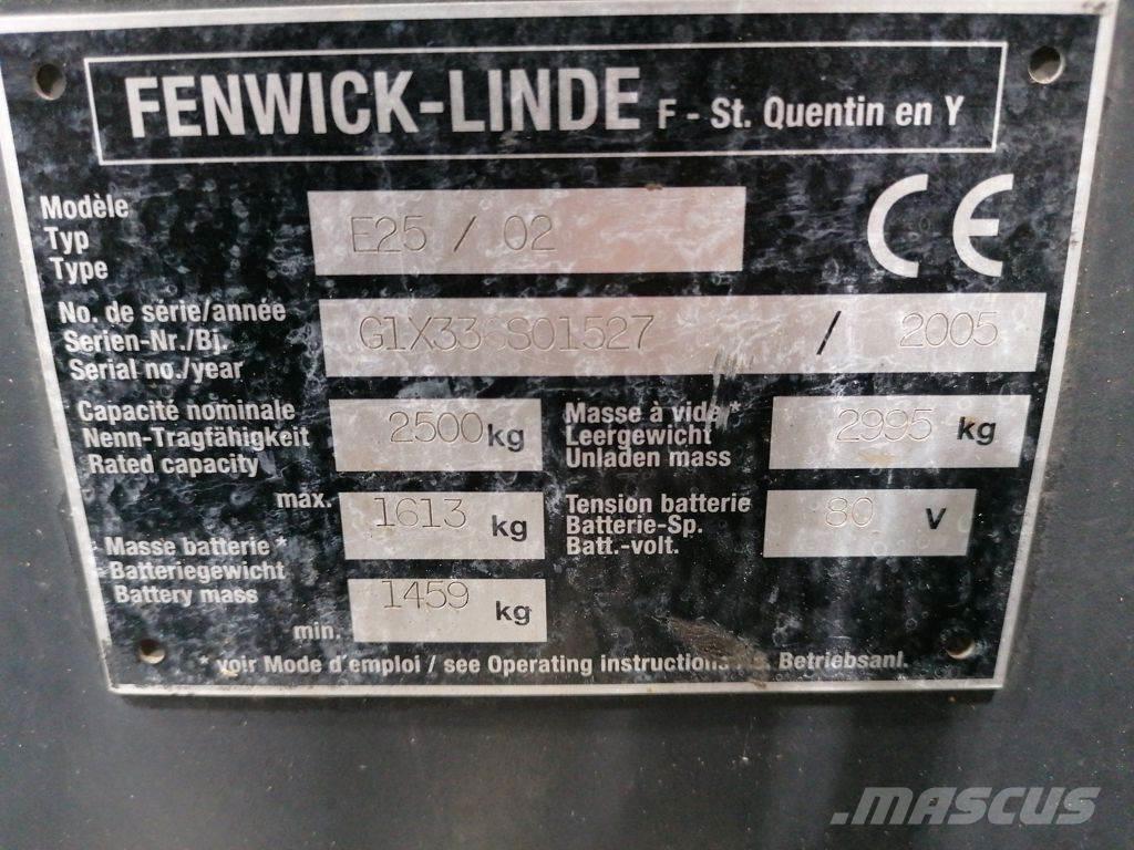 Linde E25/02 Empilhadores eléctricos