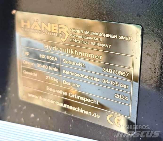 Häner HX650A Martelos Hidráulicos