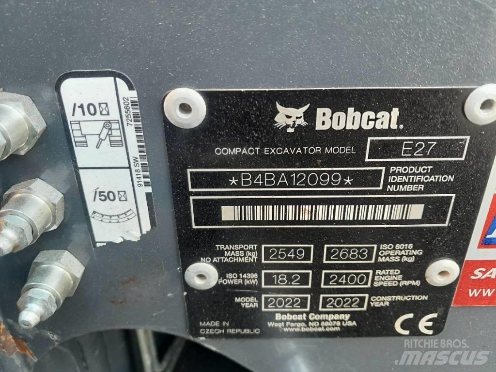 Bobcat E 27 Mini Escavadoras <7t
