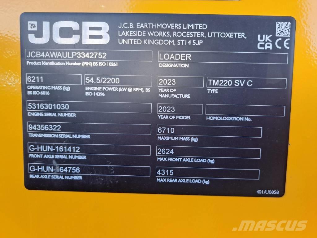 JCB TM 220 SV Pás carregadoras de rodas