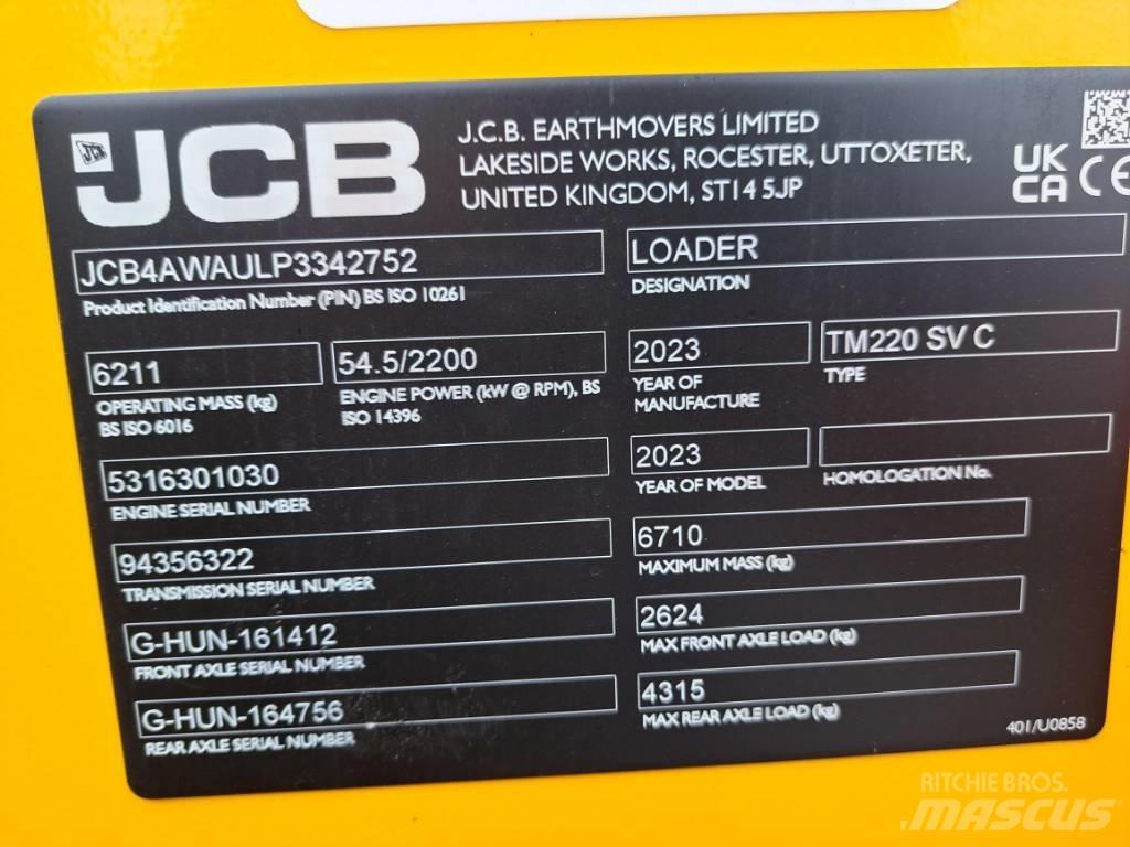 JCB TM 220 SV Pás carregadoras de rodas