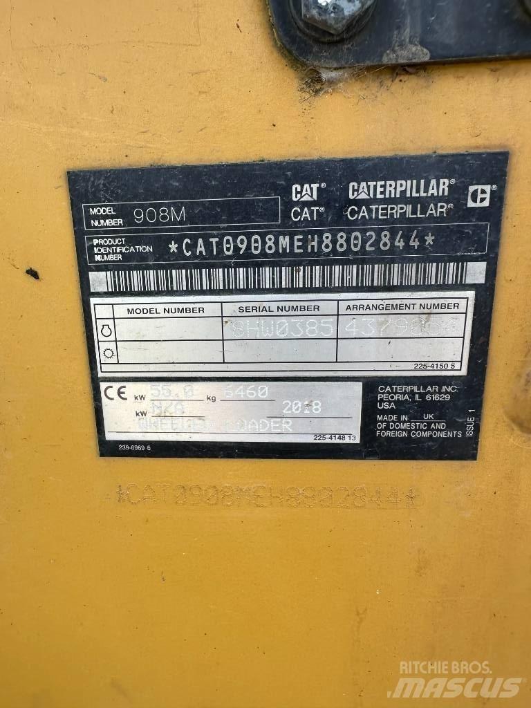 CAT 908M Pás carregadoras de rodas
