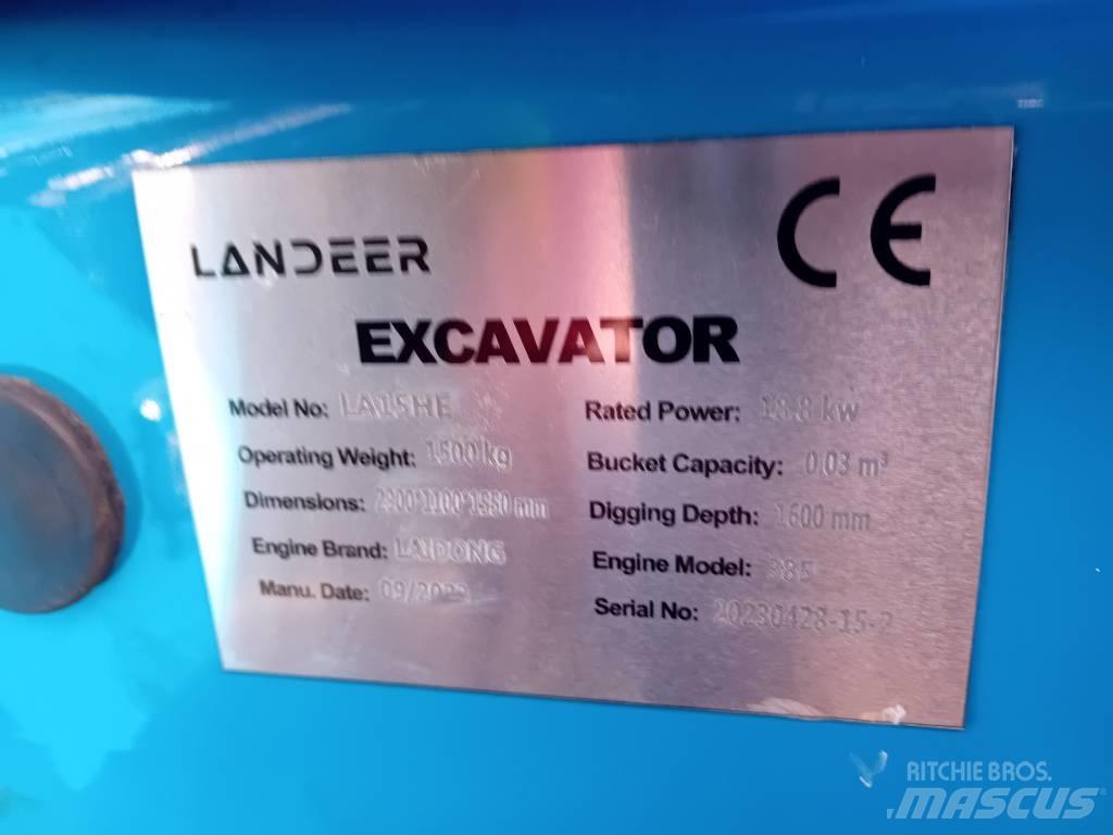  Landeer LA15HE Mini Escavadoras <7t