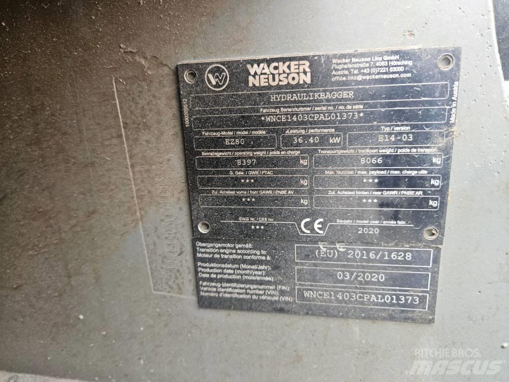Wacker Neuson EZ 80 Escavadoras Midi 7t - 12t