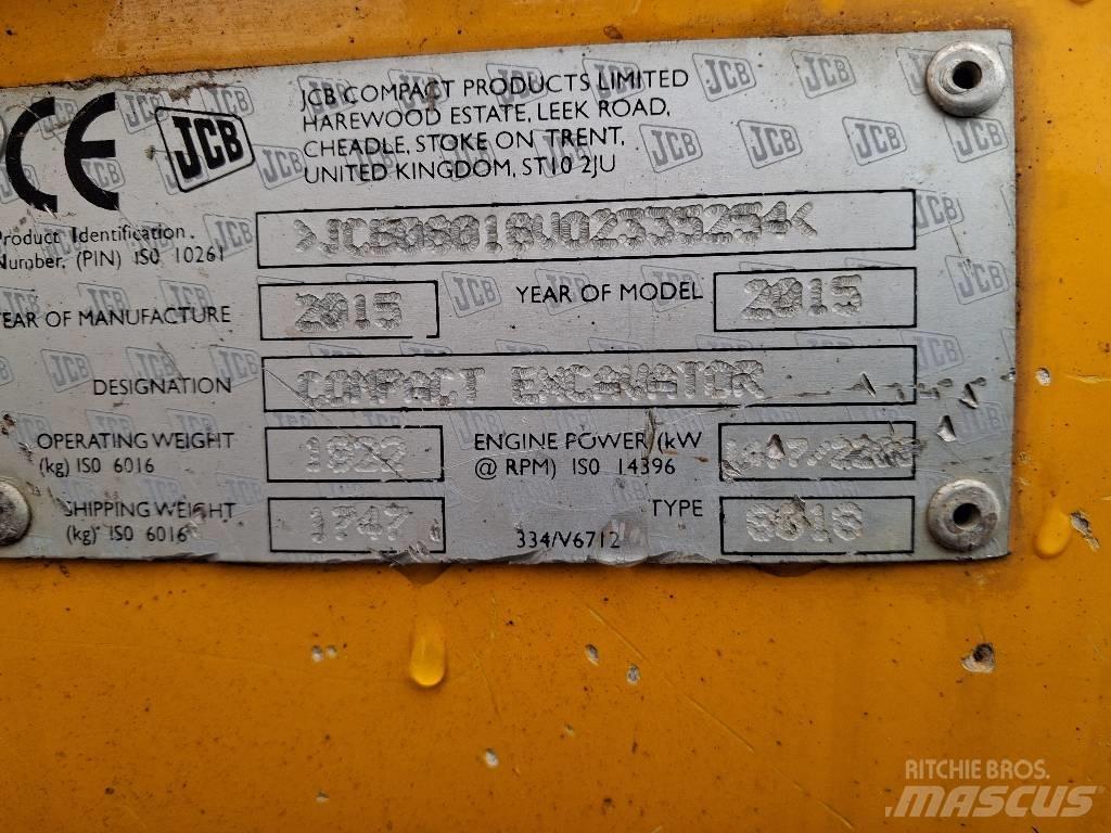 JCB 8018 CTS Mini Escavadoras <7t