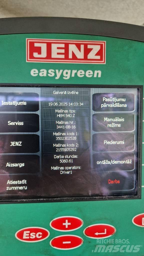 JENZ HEM 540Z Estilhaçadoras florestais