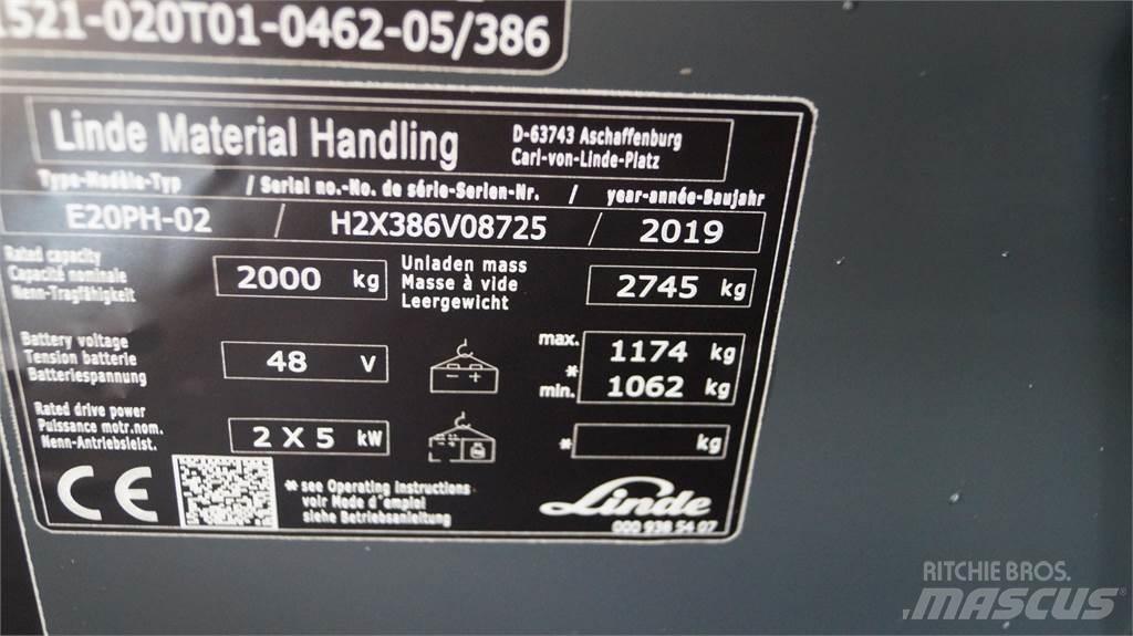 Linde E20PH Empilhadores eléctricos