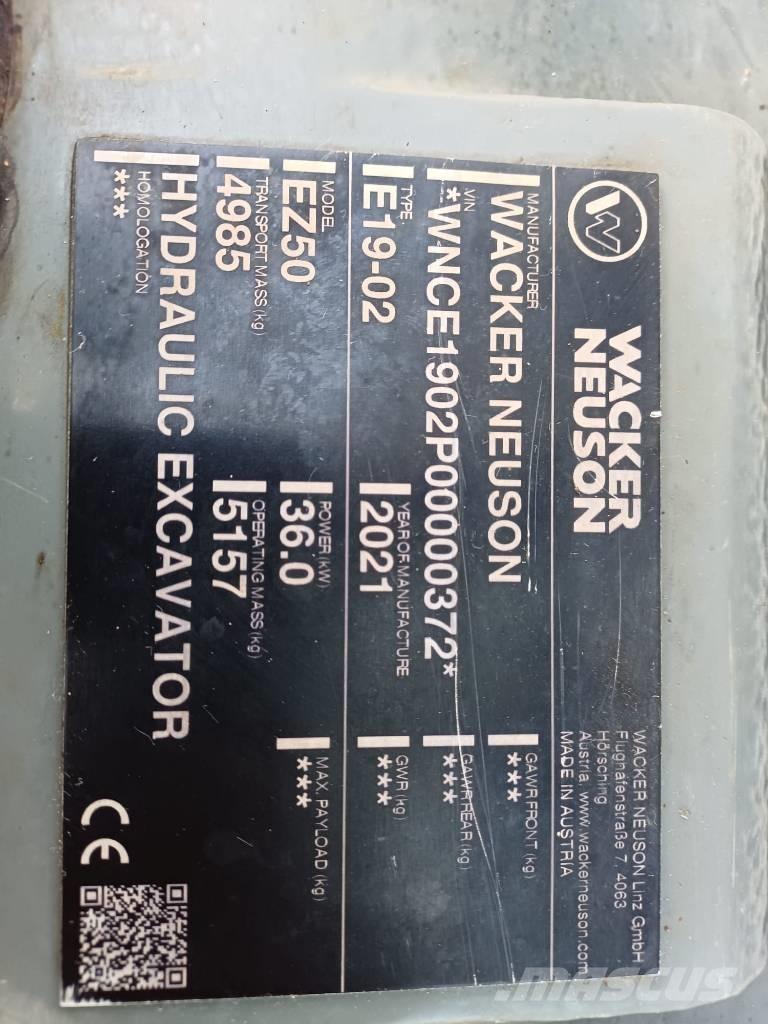Wacker Neuson EZ 50 Mini Escavadoras <7t