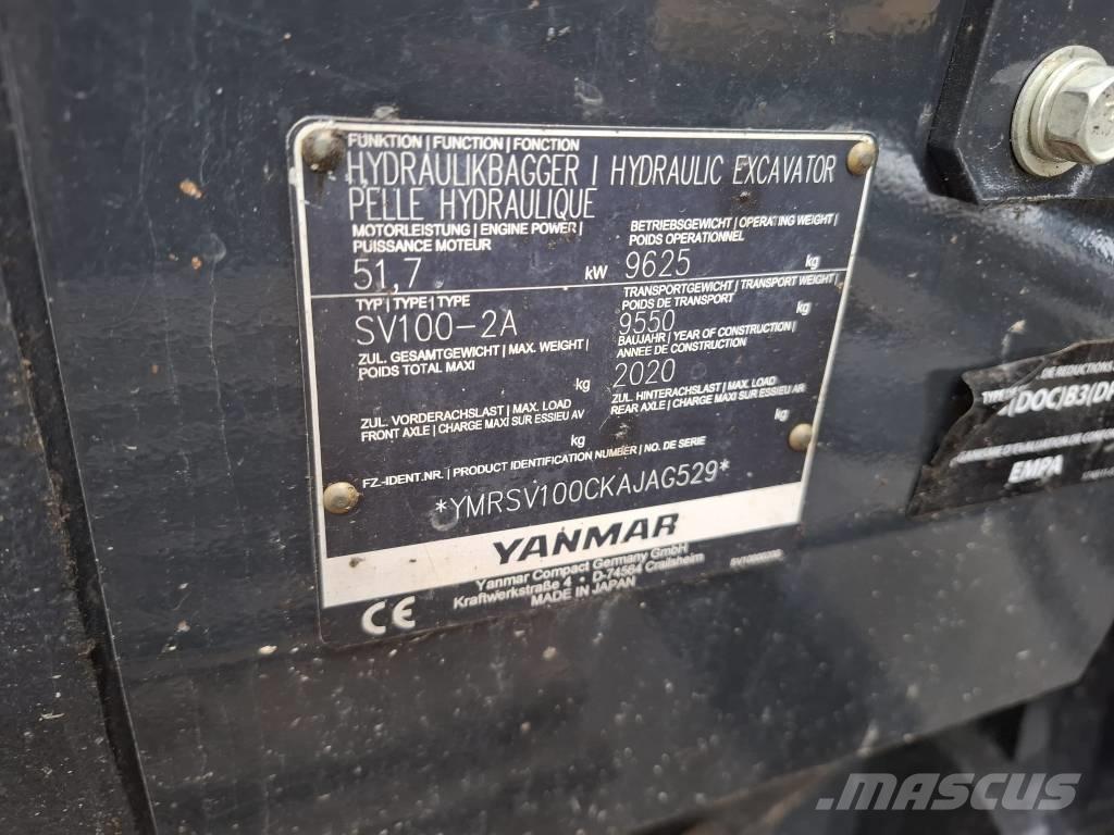 Yanmar SV 100-2A Escavadoras Midi 7t - 12t