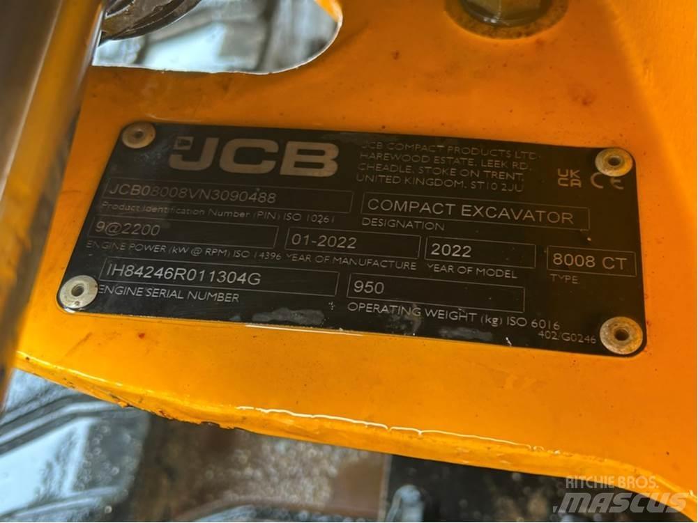 JCB MICRO 8008 Mini Escavadoras <7t