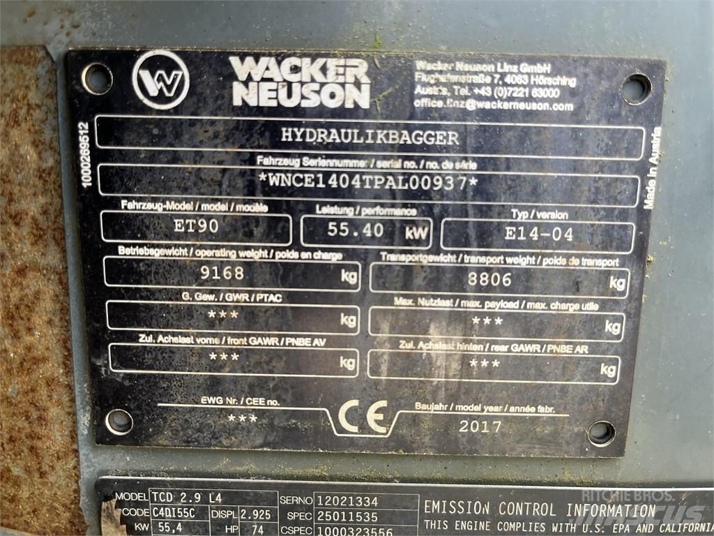 Wacker Neuson ET 90 Escavadoras Midi 7t - 12t
