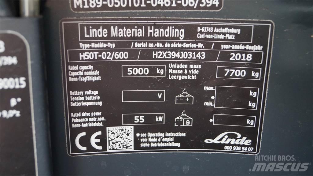Linde H50T/600 Empilhadores a gás