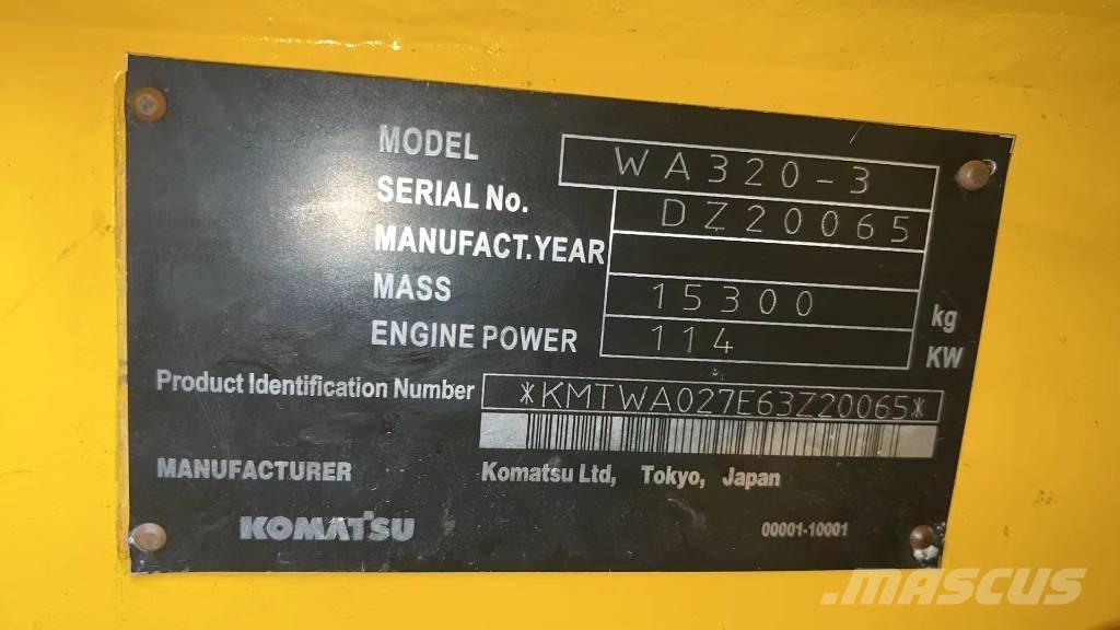 Komatsu WA320-3 Pás carregadoras de rodas