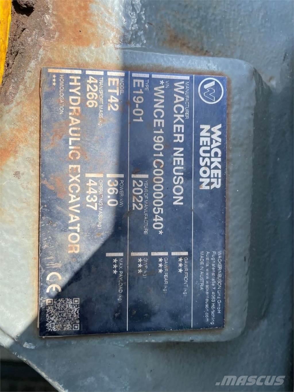 Wacker Neuson ET42 Escavadoras de rastos