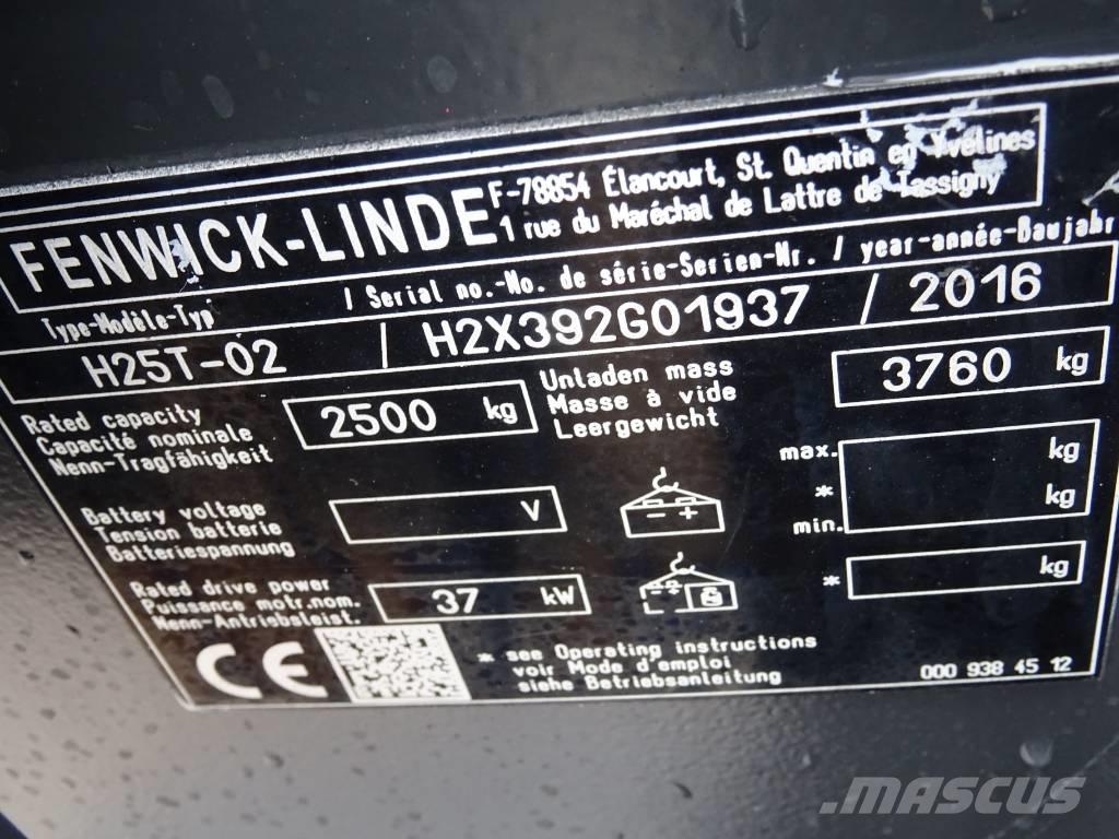Linde H25T-02 Empilhadores a gás