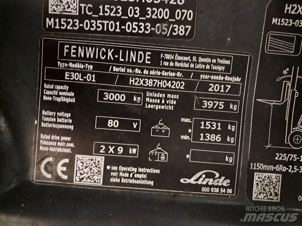 Linde E30L-01 Empilhadores eléctricos