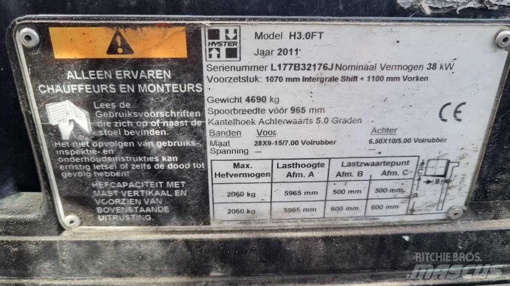 Hyster H 3.00 FT Empilhadores a gás