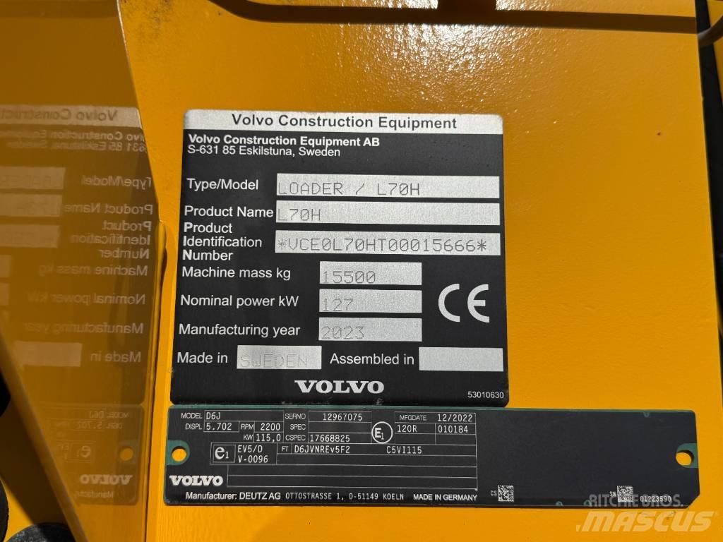 Volvo L 70 H Pás carregadoras de rodas
